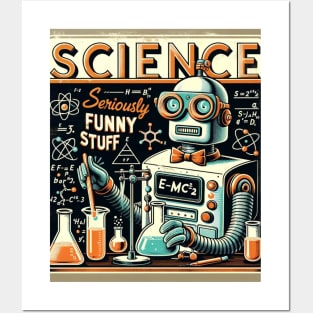 Funny Retro Science Art Posters and Art